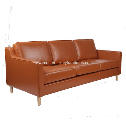 Scandinavia Design 3 Seater Leather Sofa